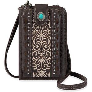 NEW Western Embroidered Crossbody Handbag Purse